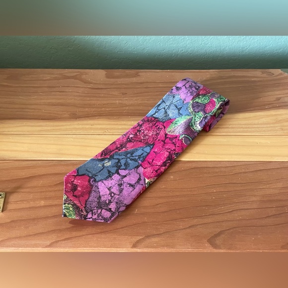 Couture By Bella Nova Men's Tie 100% Silk Made In Italy Multicolor 54” - Picture 1 of 4